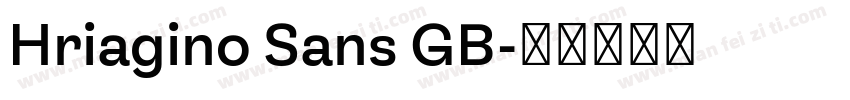 Hriagino Sans GB字体转换